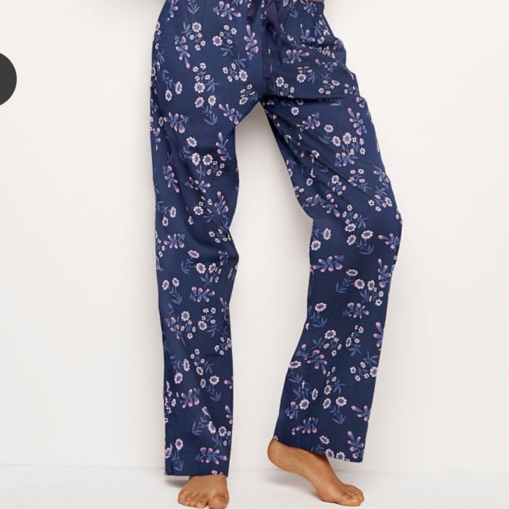 Victoria's Secret Navy Floral Pajama Pants